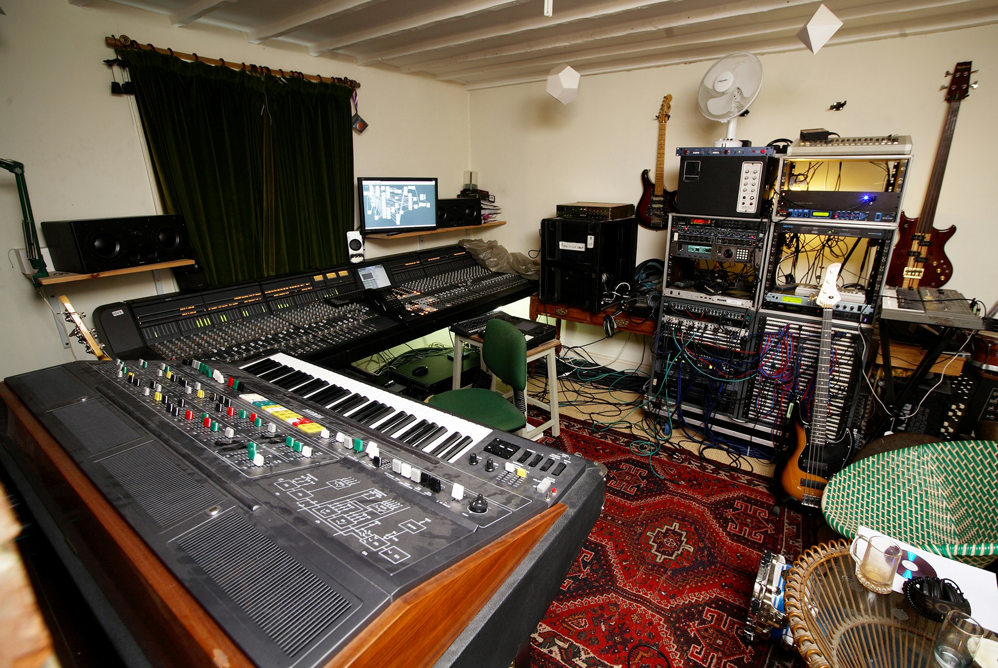 Squarepusher’s studio, U.K., 2011. Photo by Richard Ecclestone/Redferns.
